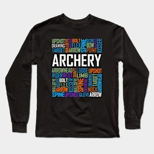 Archery Words Long Sleeve T-Shirt